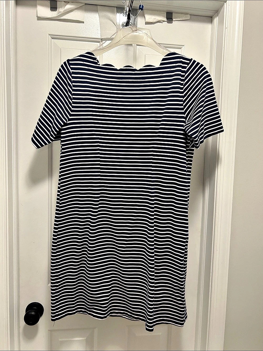 Croft & Barrow Striped Mini Dress in Blue & White Like New